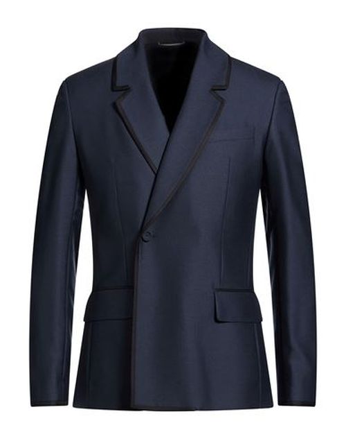 Man Blazer Midnight blue Size 38 Wool, Mohair wool, Silk