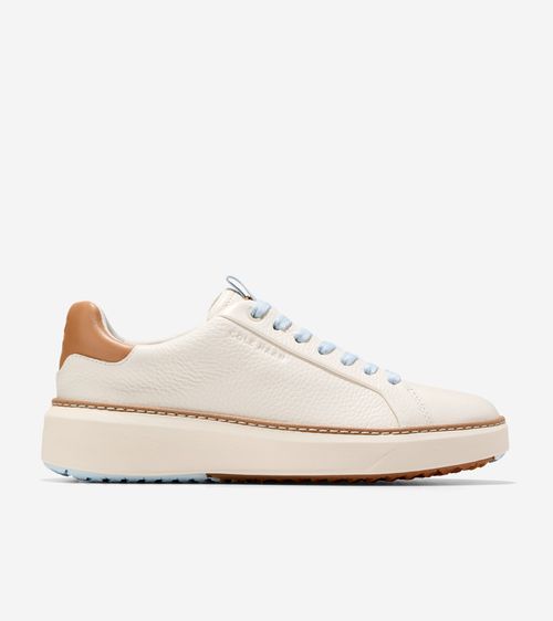 Women's GrandPrø Topspin Waterproof Golf Shoes - White