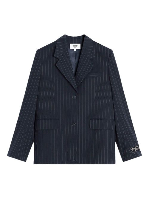 Striped blazer - Grey