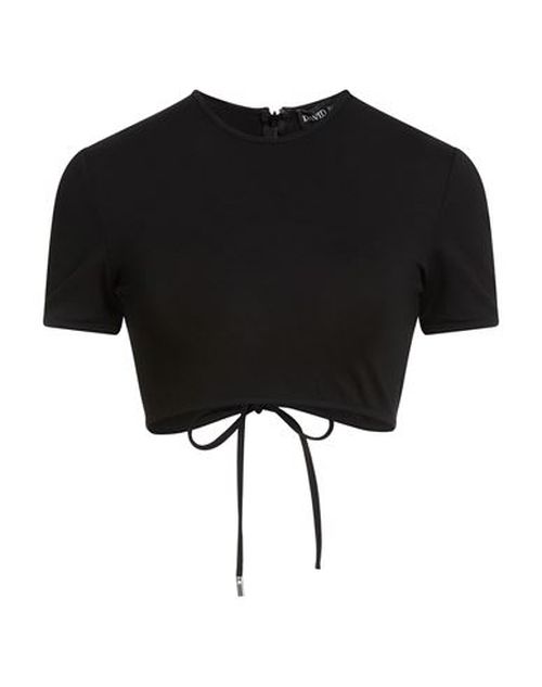 Woman Top Black Size 2 Viscose, Polyamide, Elastane