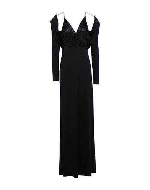 Woman Maxi dress Black Size 10 Viscose, Elastane