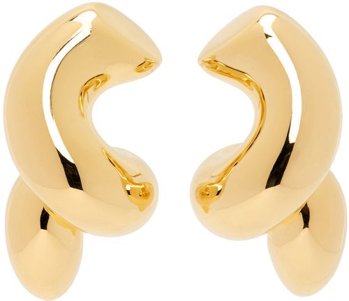 Gold twist earrings