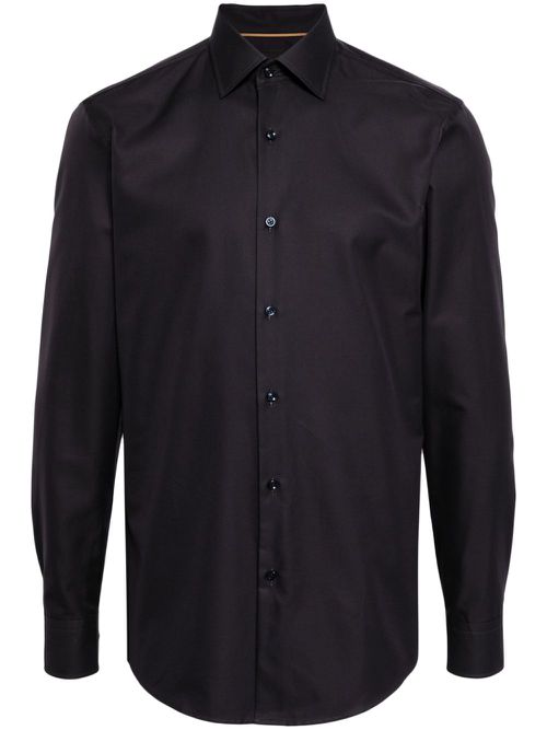 Long-sleeve cotton shirt - Blue