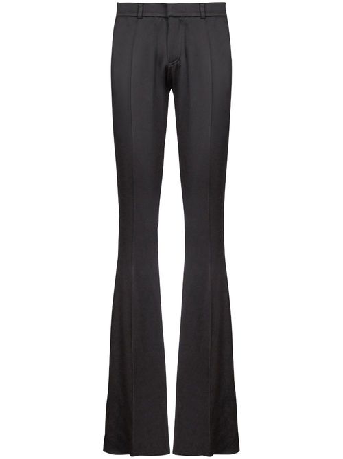 Tailored bootcut trousers - Black