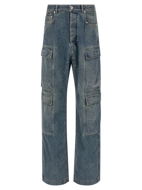 Double Cargo Jeans — Blue