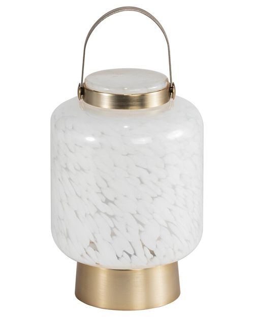 Home & Garden 8.5In Cylinder Portable Glass Led Lightkeeper Lantern