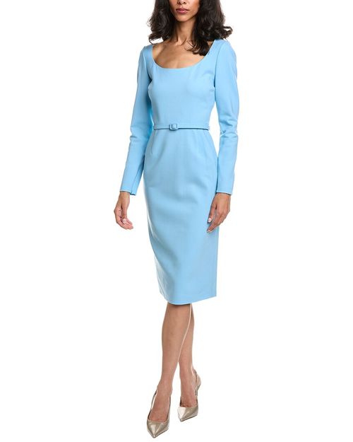 Scoop Neck Pencil Dress