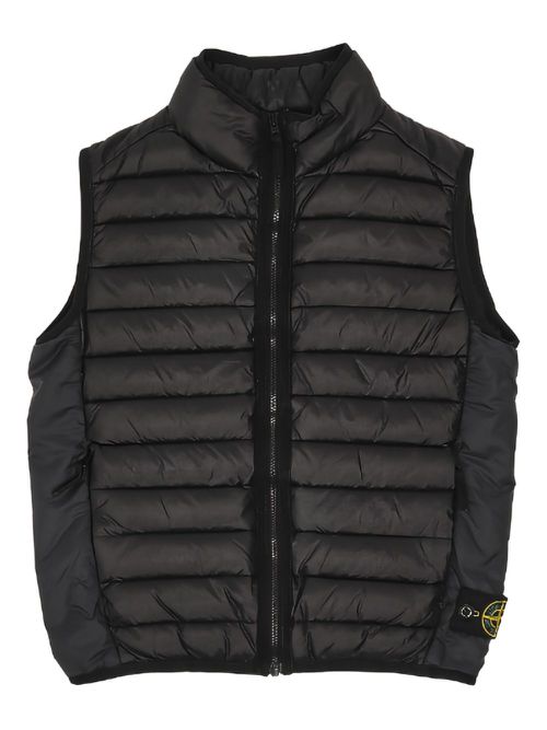 Stone Island Junior Compass-badge padded gilet - Grey