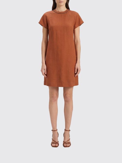 Dress Woman color Brick Red