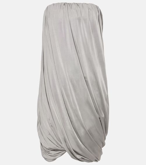 Draped jersey minidress