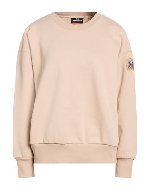 Woman Sweatshirt Beige Size L Cotton, Polyester