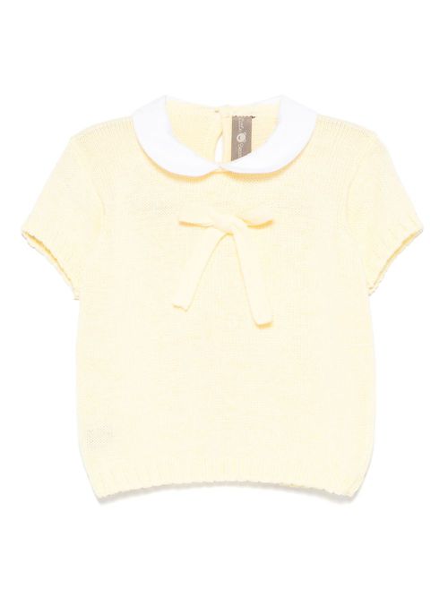 Little Bear short-sleeves sweater - Yellow