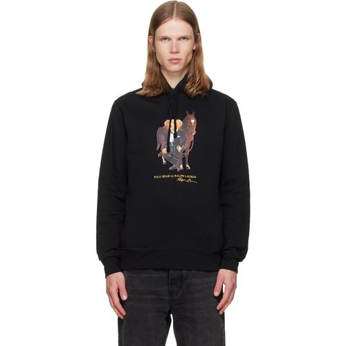 Black Polo Bear & Horse Hoodie