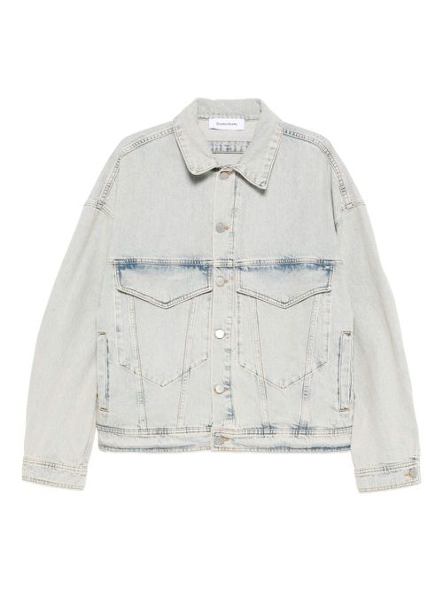 Button-fastening denim jacket - Blue