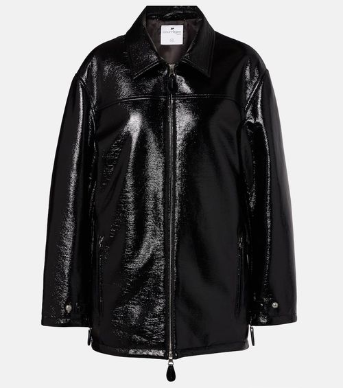 Courrèges Coated cotton-blend jacket