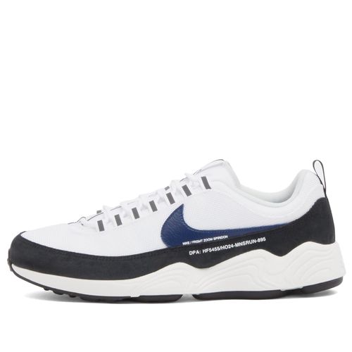 X Fragment Air Zoom Spiridon SP Sneaker in White/Blue/Black