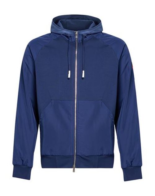 Man Sweatshirt Navy Size M Cotton, Elastane