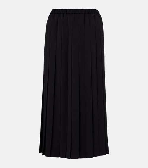 Pleated midi skirt