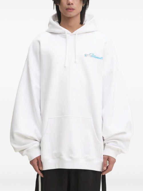 Logo-print hoodie - White