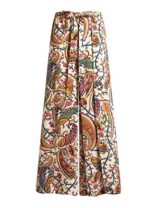 Pantalone Paisley Stampa White