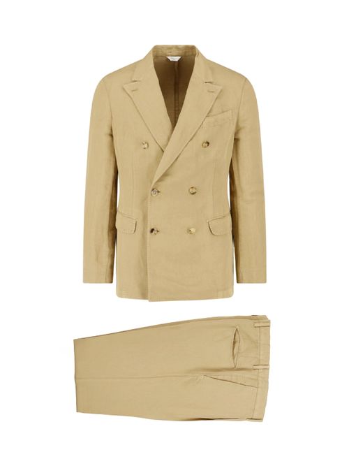 Men's Linen-Cotton Dress with Light, Natural Texture
