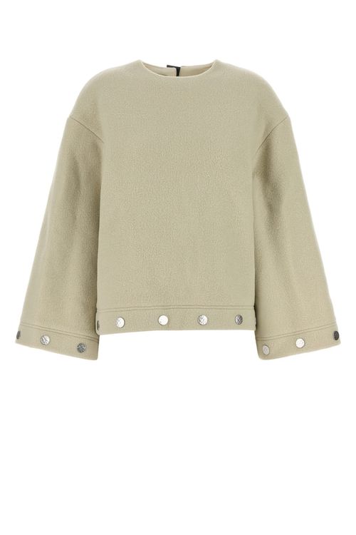 Sand wool blend oversize Anwen blouse