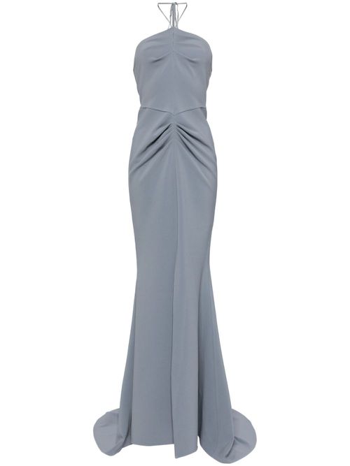 Halterneck maxi dress - Green