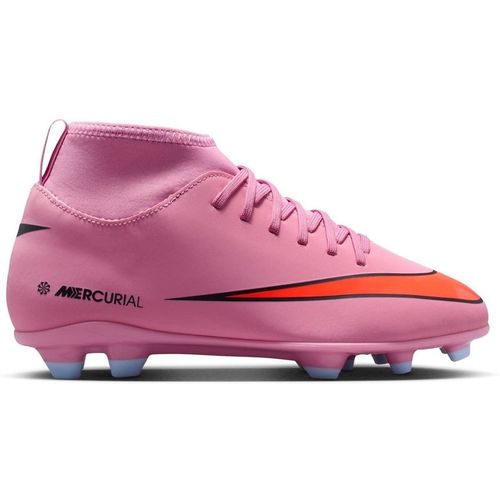 Nike Boys Superfly 10 Junior Firm Ground Football Boots in Pink/Black