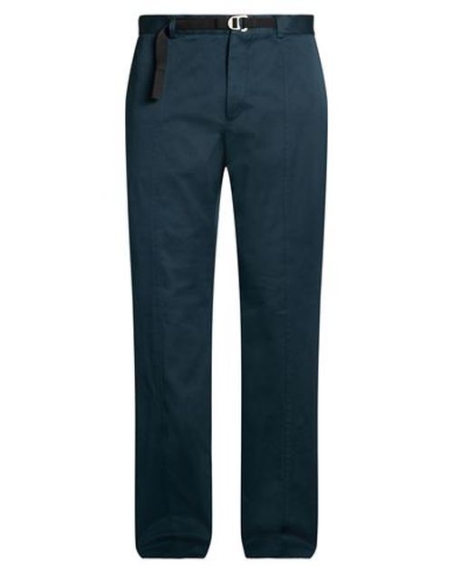 Man Pants Dark green Size 32 Cotton, Elastane