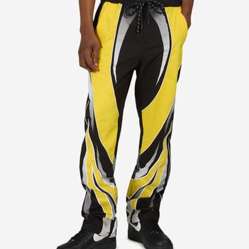 Men's Rising Colorblock Windbreaker Pant in Yellow