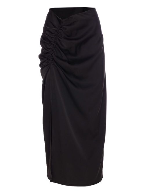 Ele draped midi skirt - Black