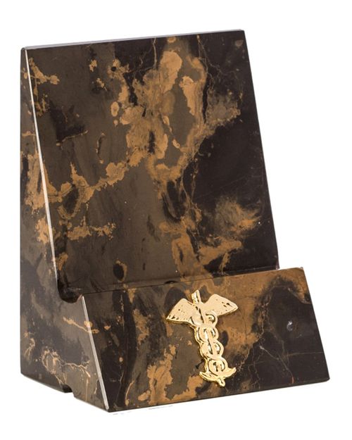 Medical, Tiger Eye Marble Desktop Phone / Tablet Cradle