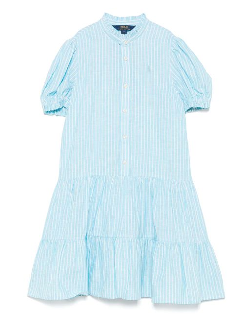 POLO RALPH LAUREN KIDS Polo Pony-embroidered dress - Blue