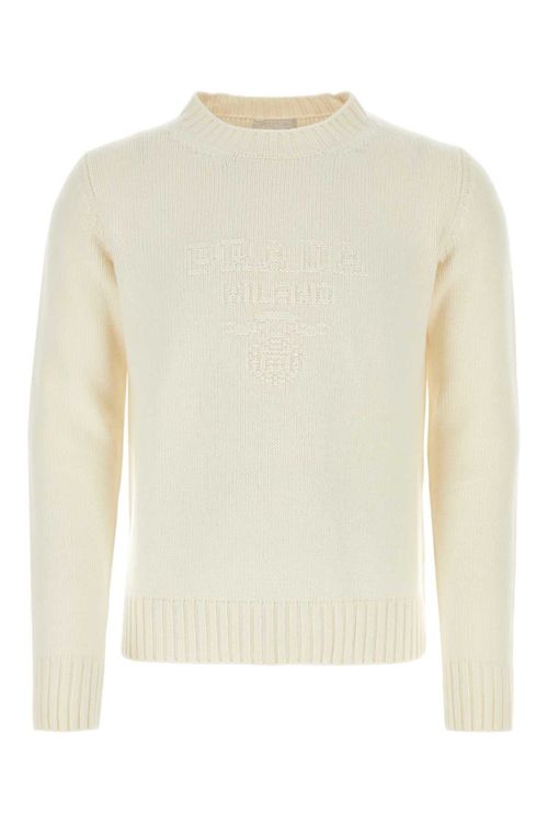 Wool Blend Sweater — White