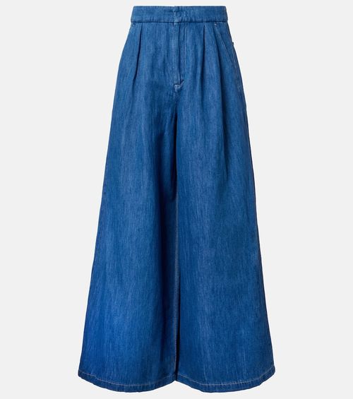 Nastro cropped wide-leg jeans
