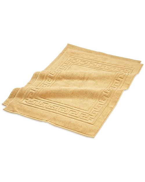 2Pc Ultra-Soft Absorbent Cotton Bath Mat Set