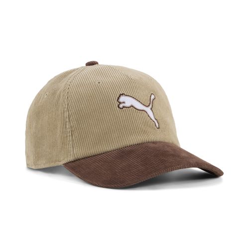 PUMA Cat Corduroy Adjustable Hat in Brown