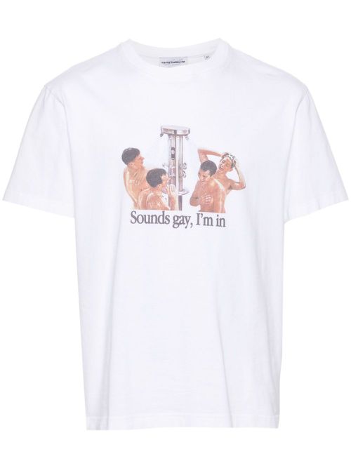 Sounds Gay, I'm In cotton T-shirt - White