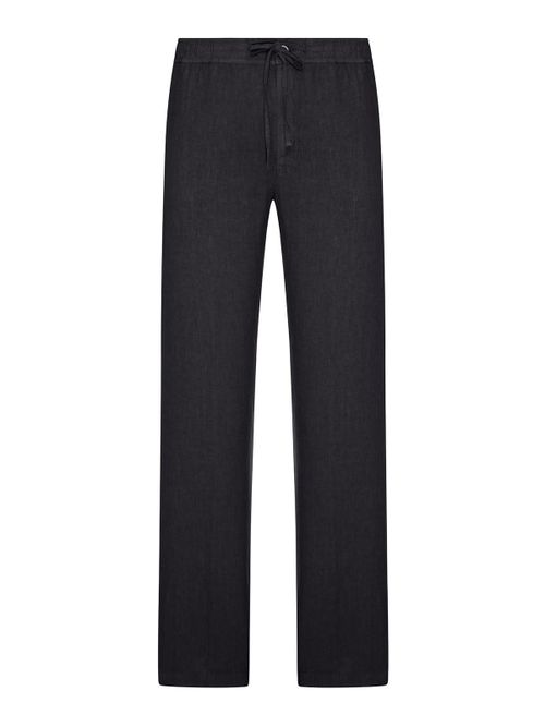 Linen Trousers With Drawstring Waist