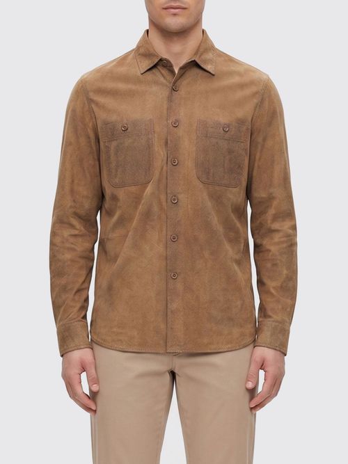 Shirt Men color Brown