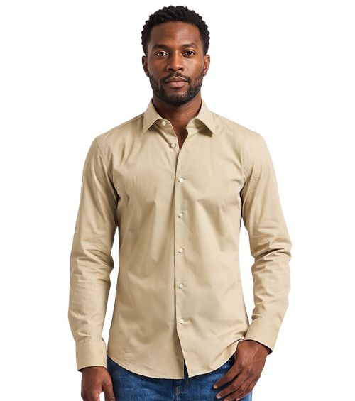 Beige Slim Fit Shirt