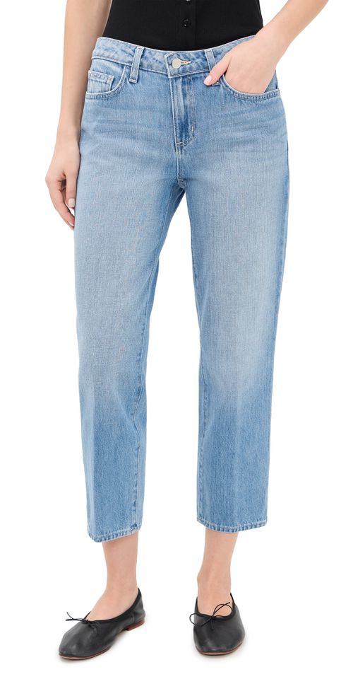 Thalina Slouchy Straight Jeans Bellflower