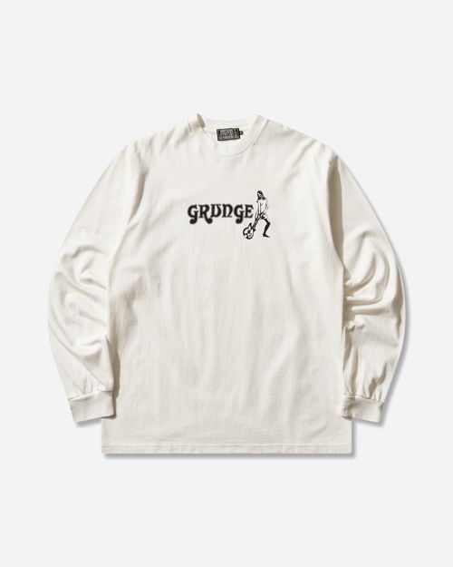 Men s Grunge Longsleeve T-Shirt White