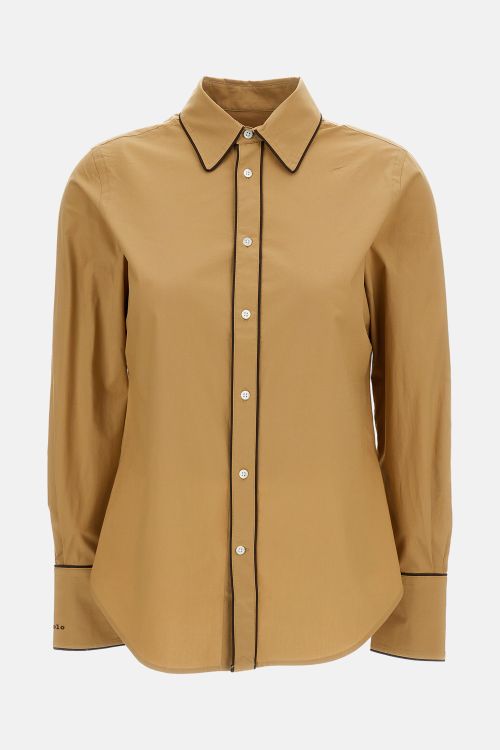 Shirts Beige Cotton Elastane - Women