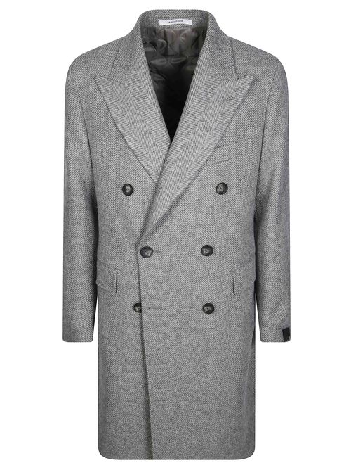 Men's Unlined Overcoat with Structured Draping