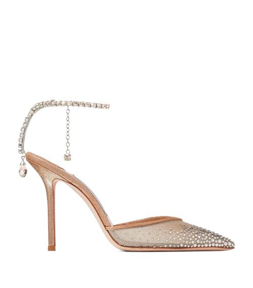 Saeda 100 Crystal-Embellished Pumps