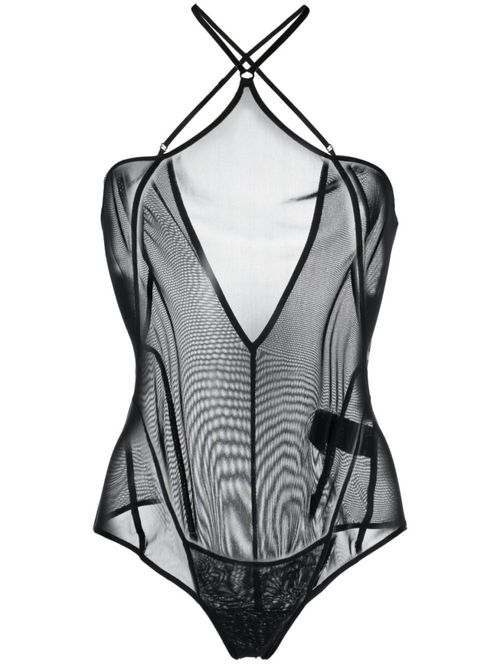 Black Halter neck bodysuit