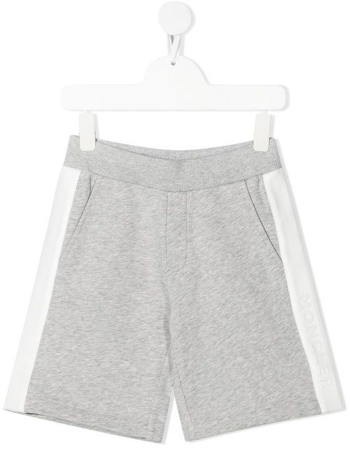 Side stripe track shorts - Grey