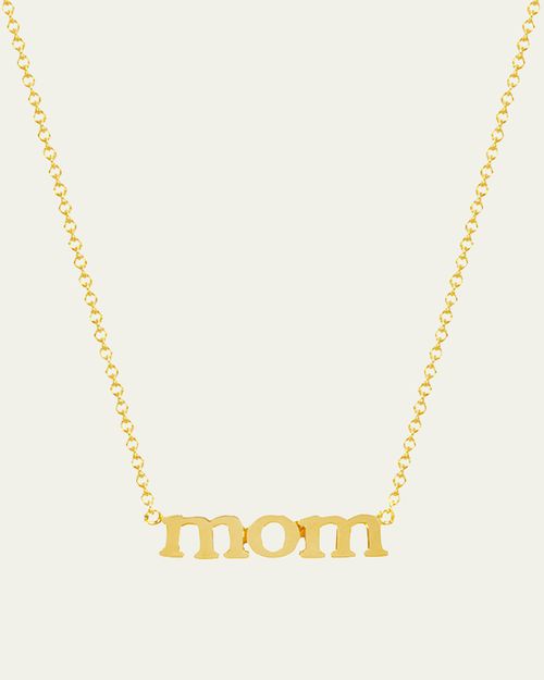 18k Mom Pendant Necklace