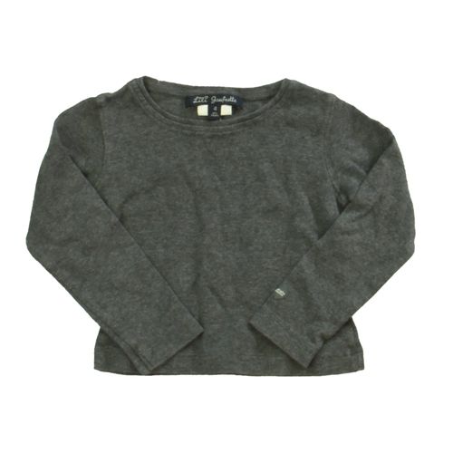 Girls Gray Long Sleeve T-Shirt